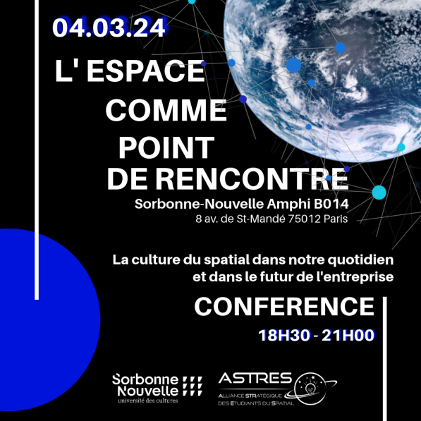 Conférence ‘la culture du spatial dans notre quotidien et dans le futur de l’entreprise’ (04/03/2024)